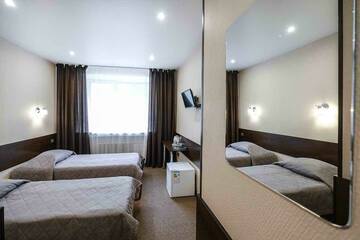 Номер стандарт с 2 односпальными кроватями в Гостинице Центральная