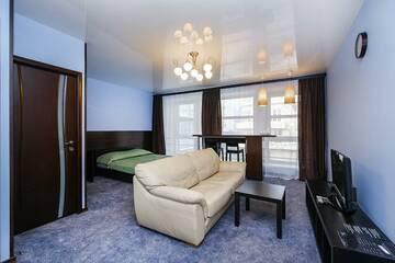 2-комнатный номер стандарт с 1 двуспальной кроватью в Гостинице Центральная